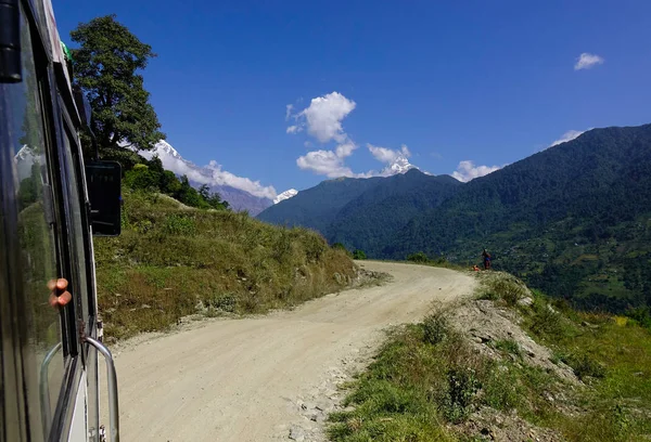 Paisaje montañoso de Pokhara, Nepal — Foto de Stock