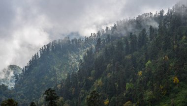 Pokhara dağ manzarası, Nepal 
