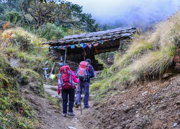 Annapurna Circuit Trek in Pokhara, Nepal — Stock Photo, Image