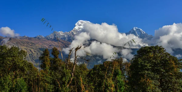 Paisagem montanhosa de Pokhara, Nepal — Fotografia de Stock