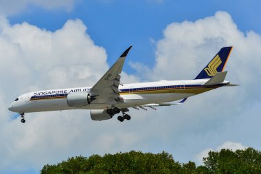 Singapur Havaalanı'na uçak inişi 