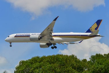 Singapur Havaalanı'na uçak inişi 