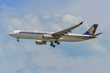 Singapur Havaalanı'na uçak inişi 