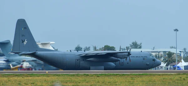 Lockheed C-130H Hércules Fuerza Aérea de Malasia — Foto de Stock