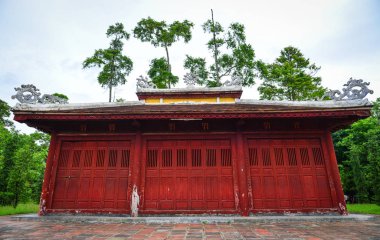 Thien mu pagoda içinde hue, vietnam 
