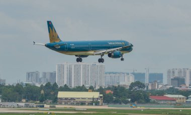 Havaalanında açılış yolcu uçak 