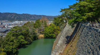 Nagoya, Japonya 'da antik kale Moat 