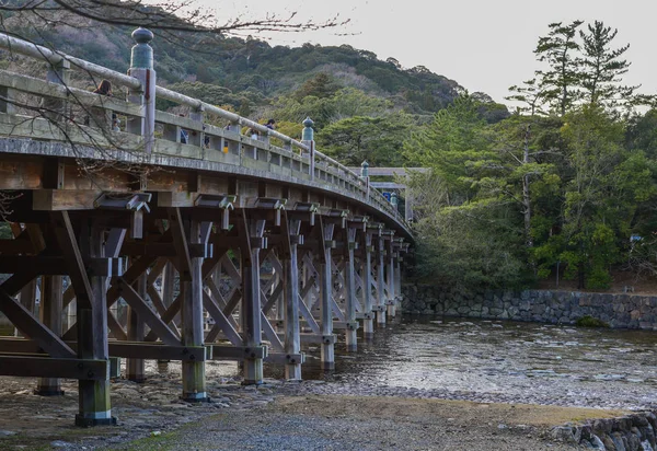 Puente de Uji del santuario de Ise (Ise Jingu ) — Foto de Stock