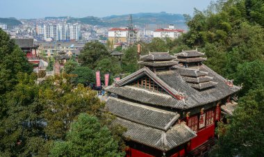 Nanning, Çin 'deki antik sarayın bir parçası 