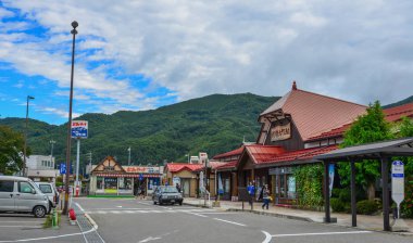 Shinano-Omachi Istasyonu-Nagano, Japonya 