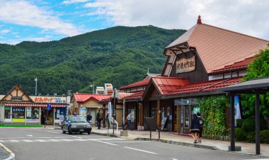 Shinano-Omachi Istasyonu-Nagano, Japonya 