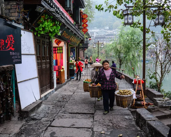 Fenghuang Cidade Antiga em Hunan, China — Fotografia de Stock