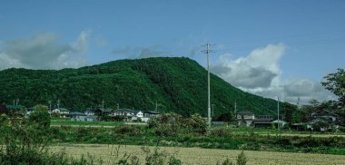 Dağ manzaraları-Nagano, Japonya 'da 