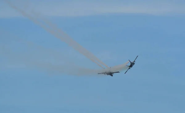 Kampfjet zur Ausstellung in Langkawi, Malaysia — Stockfoto