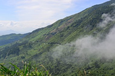 Hai Van Pass dağ manzarası 