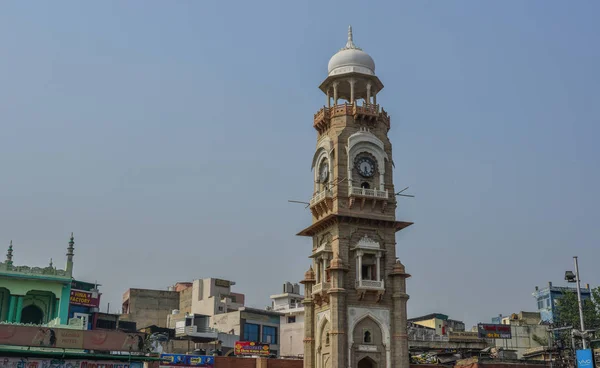 Torre do Relógio no centro da cidade de Ajmer, Índia — Fotografia de Stock