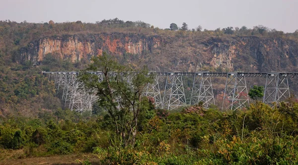 Goteik viadukt in nawnghkio, myanmar — Stockfoto