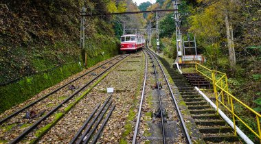 Mount Koya üzerinde kablo tramvay hattı, Japonya 