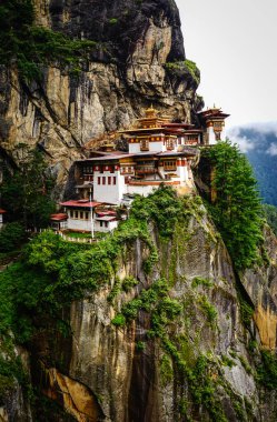 Paro Taktsang (Tiger Nest) in Bhutan clipart