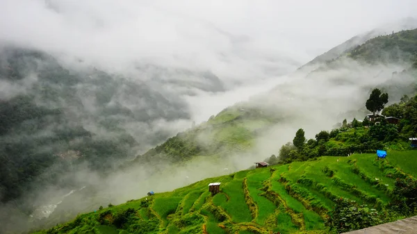 Berglandschaft in Bhutan — Stockfoto