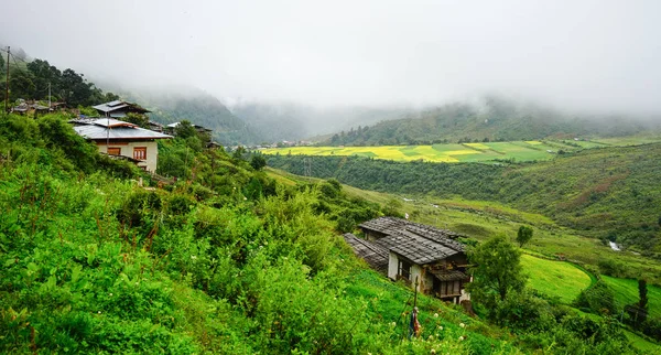 Berglandschap in Bhutan — Stockfoto