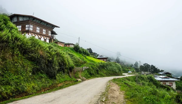 不丹 廷布的山景 — 图库照片