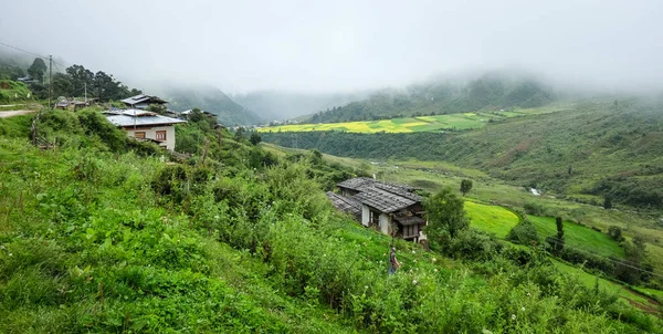Berglandschap van Thimphu, Bhutan — Stockfoto