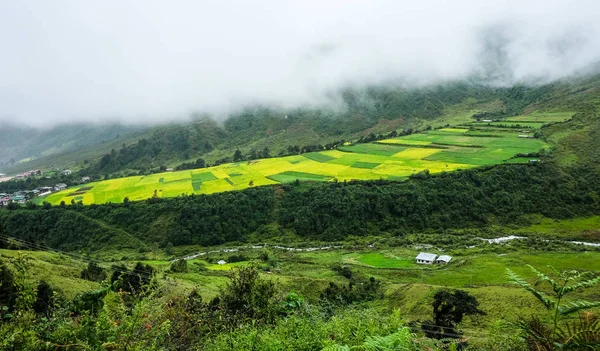 Horská scenérie Thimphu, Bbhutta — Stock fotografie