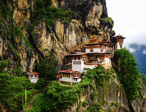 Paro Taktsang (Nid de Tigre) au Bhoutan Photos De Stock Libres De Droits