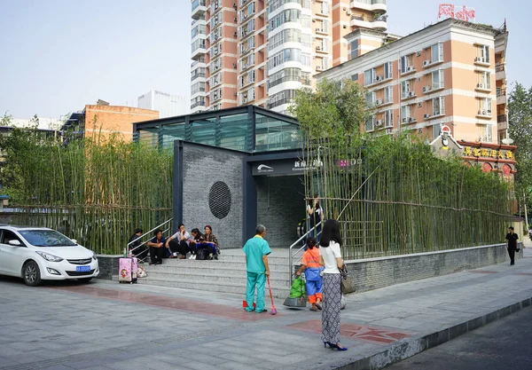 Straße in chengdu, sichuan, china — Stockfoto