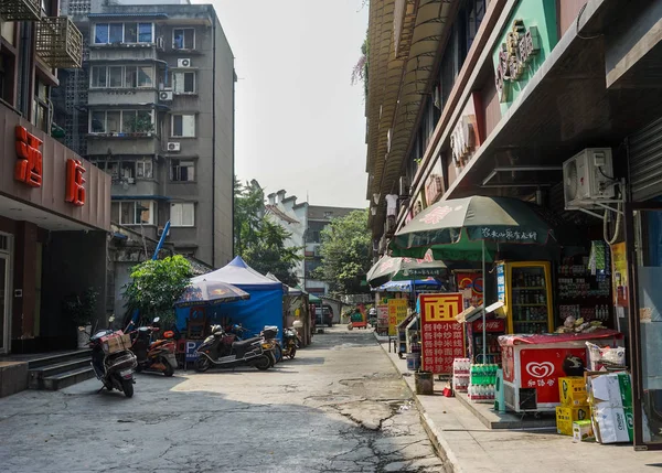 Street in Chengdu, Sichuan, Çin — Stok fotoğraf