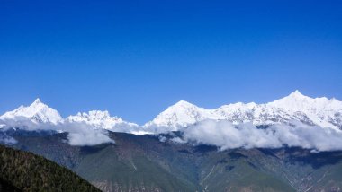 Yunnan'daki Meili kar dağı, Çin 