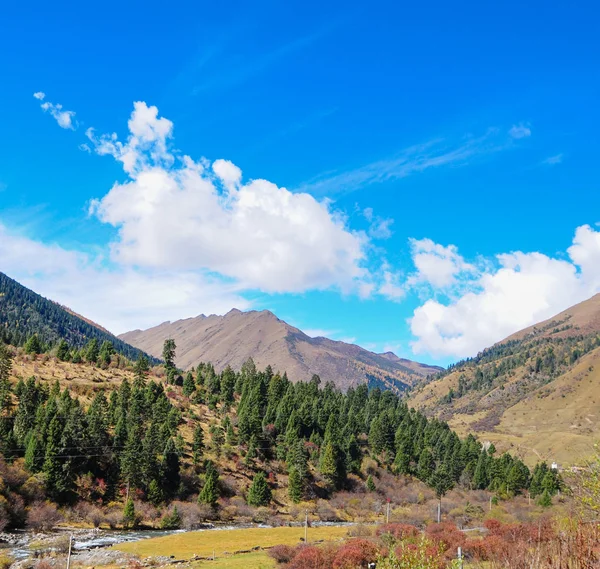 View of high mountains in Sichuan — Stock Photo, Image