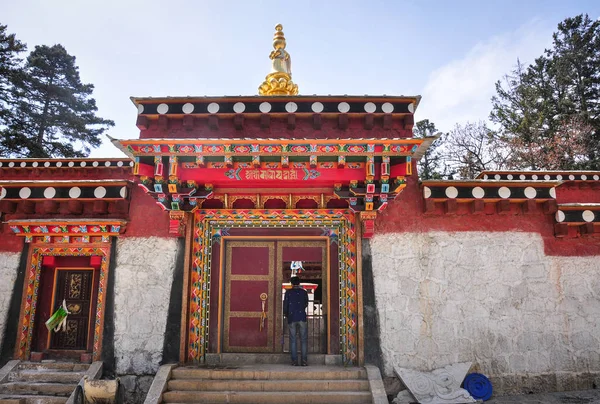 Świątynia buddyjska tybetańska w Yunnan, Chiny — Zdjęcie stockowe