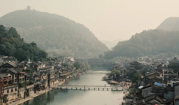 Fenghuang, staré město v Hunan, Čína — Stock fotografie