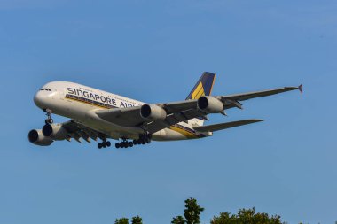 Singapur Havaalanı'na uçak inişi 