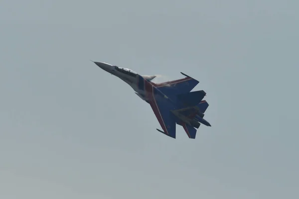 Ruský Rytířský stíhací letoun Su-30sm — Stock fotografie