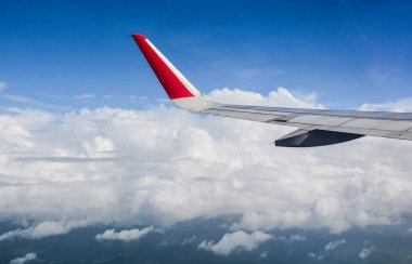 Bir uçağın kanadı