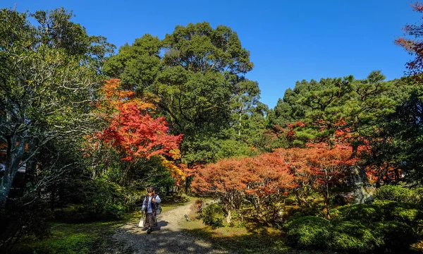 Herfst landschap in Kyoto, Japan — Stockfoto