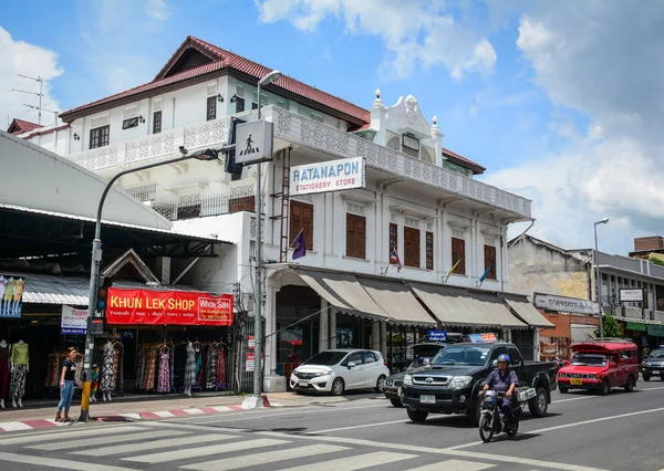 Edificios antiguos en Chiang Mai, Tailandia — Foto de Stock