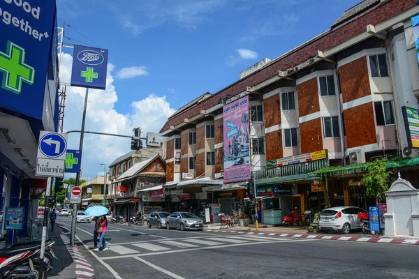 Rua em Chiang Mai, Tailândia — Fotografia de Stock
