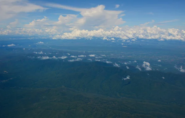 Luchtfoto van het platteland in Noord-Thailand — Stockfoto