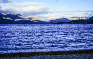 Göl sahne Yeni Zelanda 