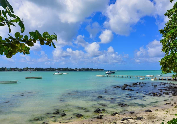 Paesaggio marino dell'isola di mauritius — Foto Stock