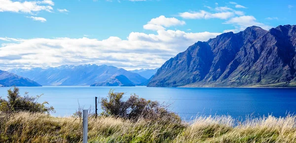 Sjön landskap i Nya Zeeland — Stockfoto