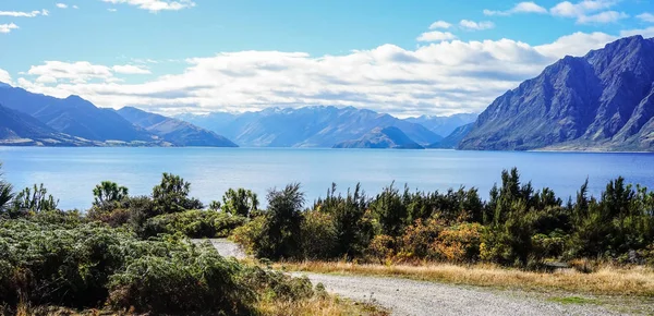 Sjön landskap i Nya Zeeland — Stockfoto