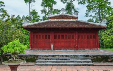 Thien mu pagoda içinde hue, vietnam