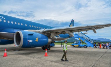 Da Nang Havalimanı 'nda yolcu uçağı 