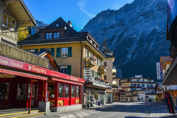 Grindelwald İlçesi Merkezi — Stok fotoğraf