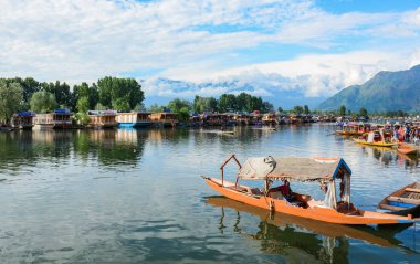 Srinagar Dal Gölü Manzarası, Hindistan